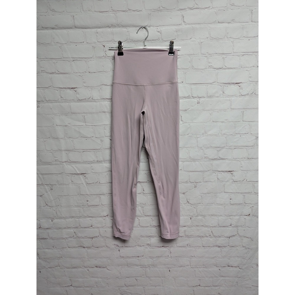 Lululemon Leggings Women 4 Pink Peony Align Pant High Rise Nulu Yoga W5CTCS 672 - Picture 1 of 6
